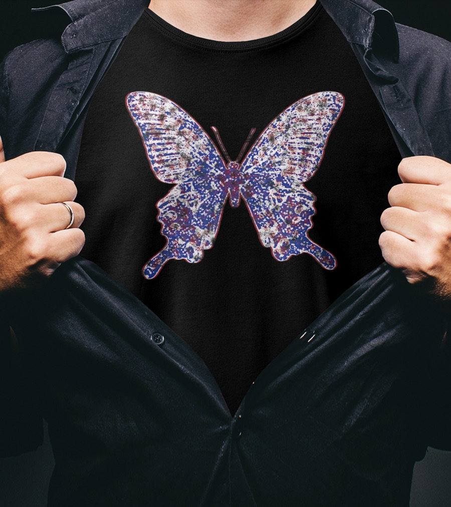 Butterfly Gardener Entomologist Fest With Colorful Wing T-Shirt