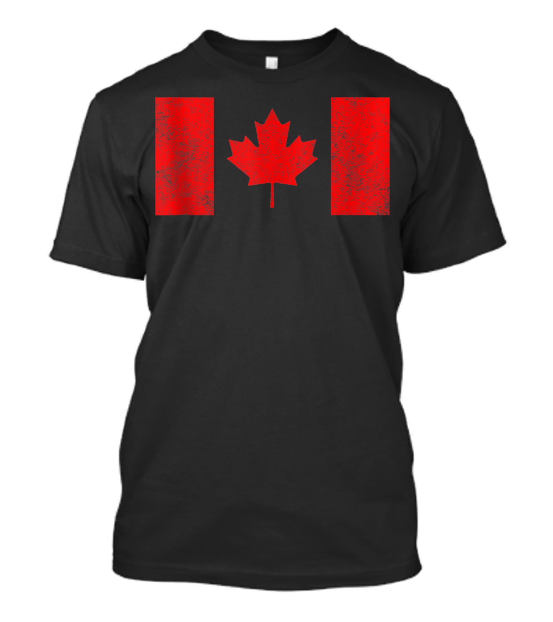 Canada National Flag Distressed Maple Leaf T-Shirt