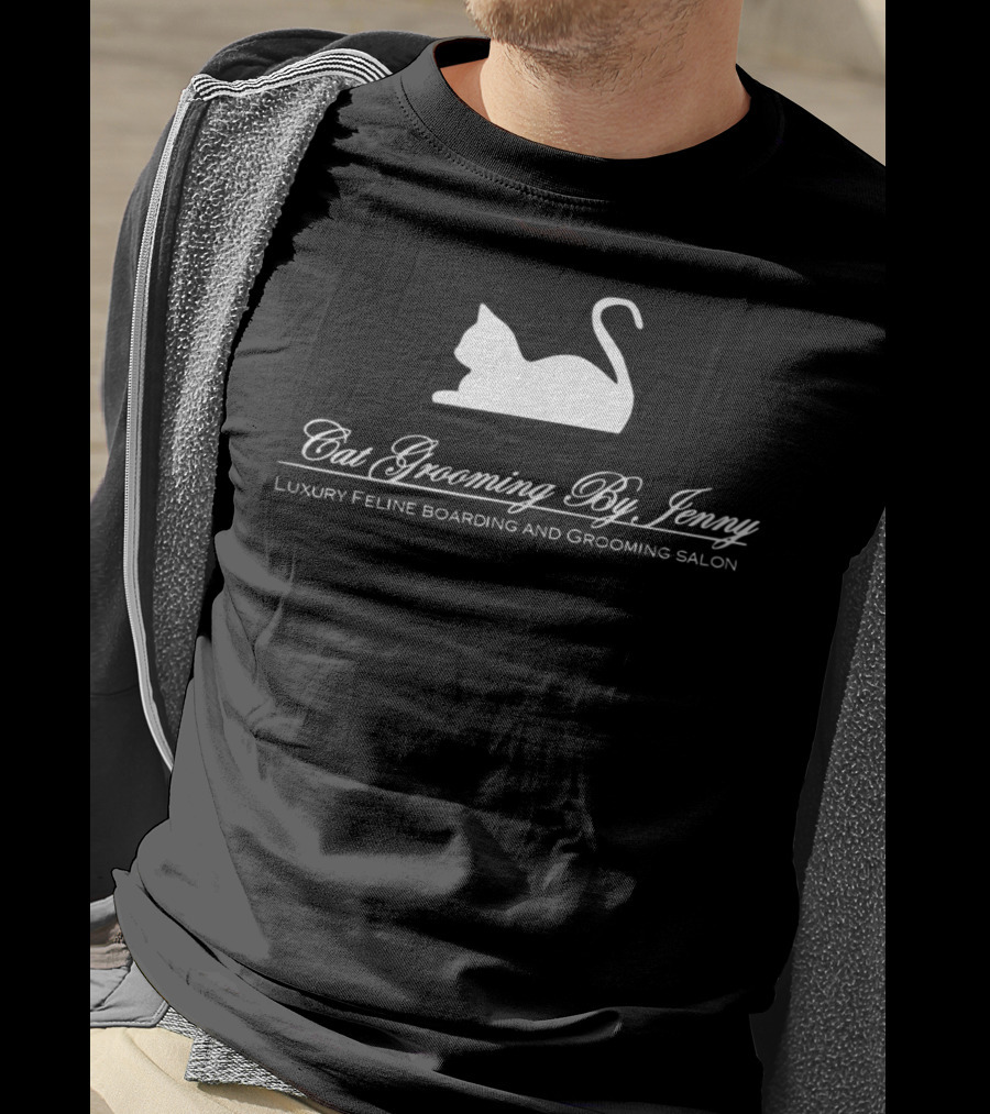 Cat Grooming By Jenny Luxury Feline Boarding And Grooming Salon T-Shirt