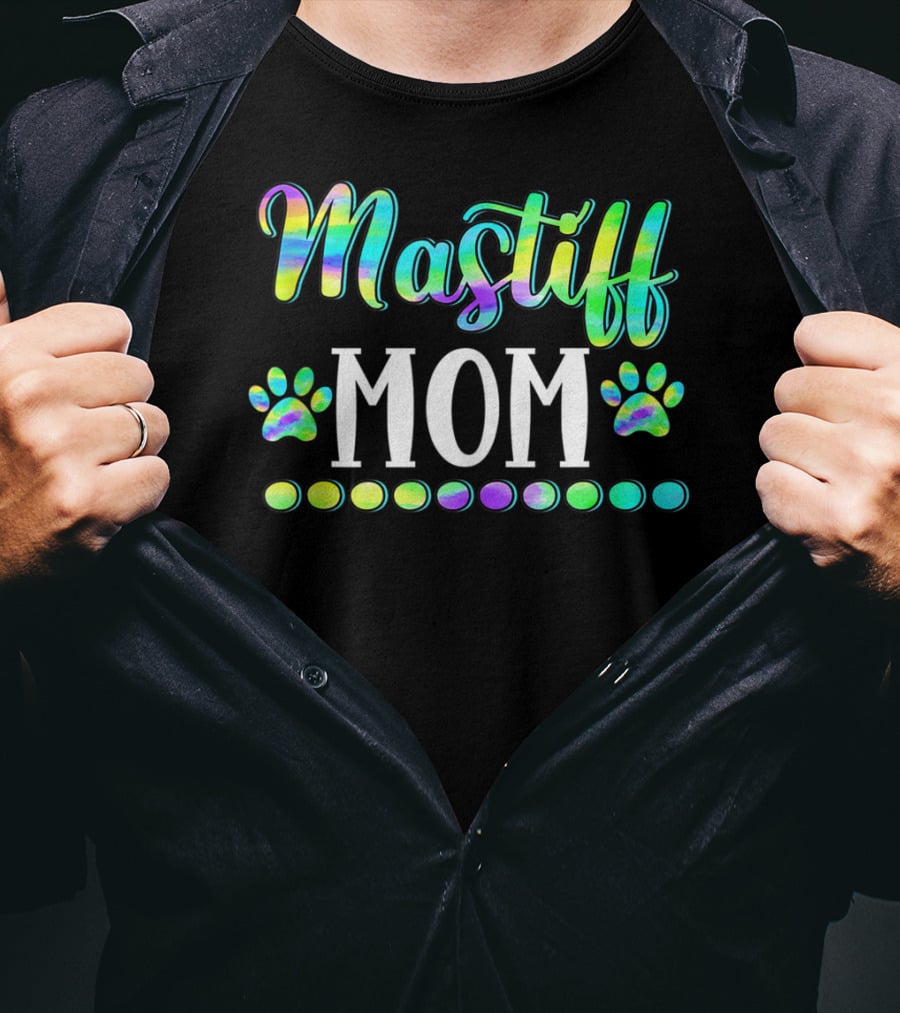 Mastiff Mom Cute Dog Owner Lover Mother Mas T-Shirt