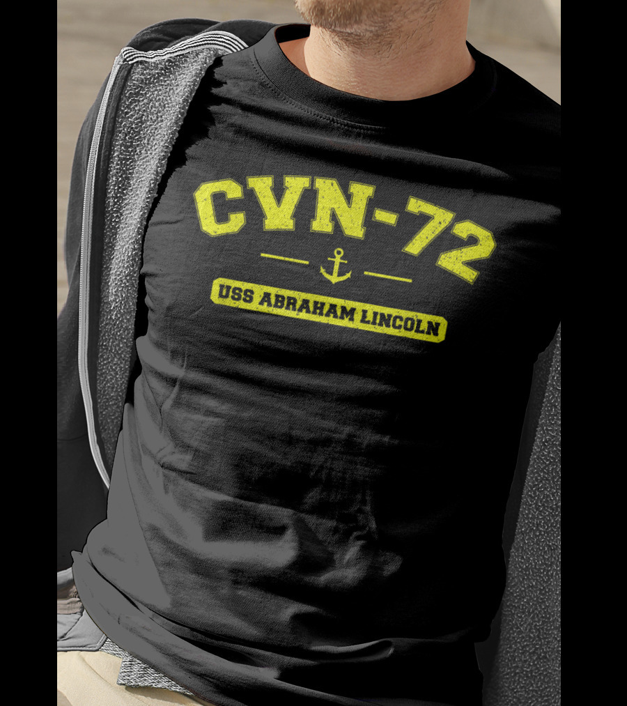 CVN-72 USS Abraham Lincoln Navy Ship Anchor T-Shirt