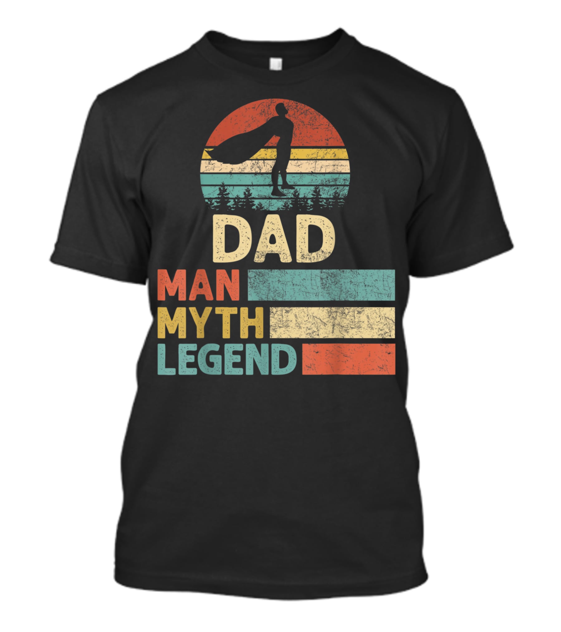 Dad Man Myth Legend Vintage Retro T-Shirt