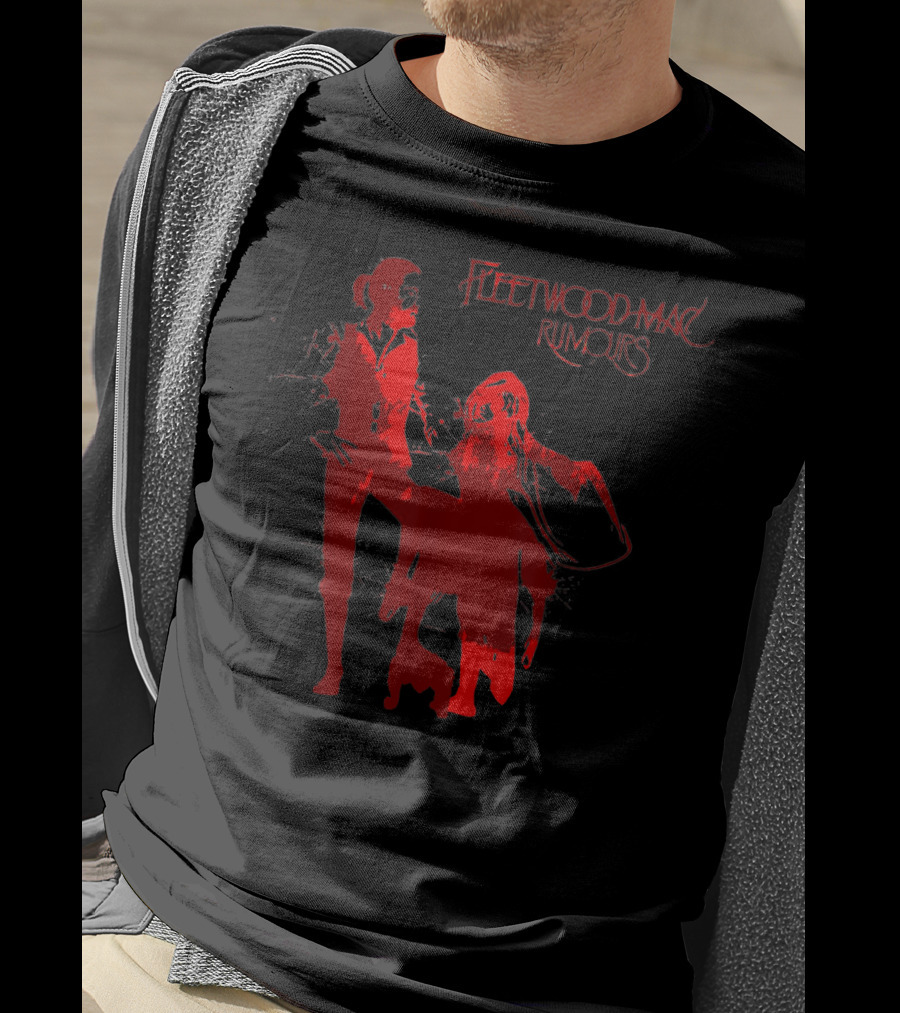 Fleetwood Mac Rumours Silhouette Dancers T Funny Awesome Present T-Shirt