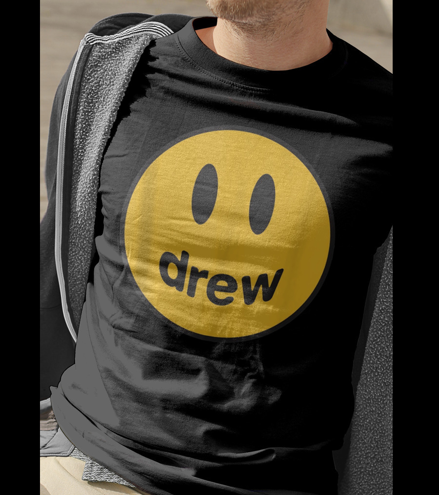 Drew Yellow Smiley Face Icon T-Shirt