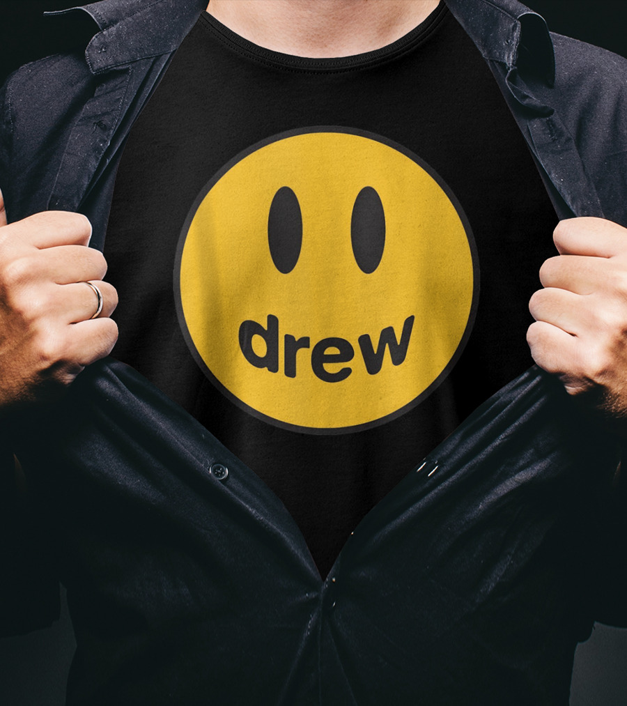Drew Yellow Smiley Face Icon T-Shirt