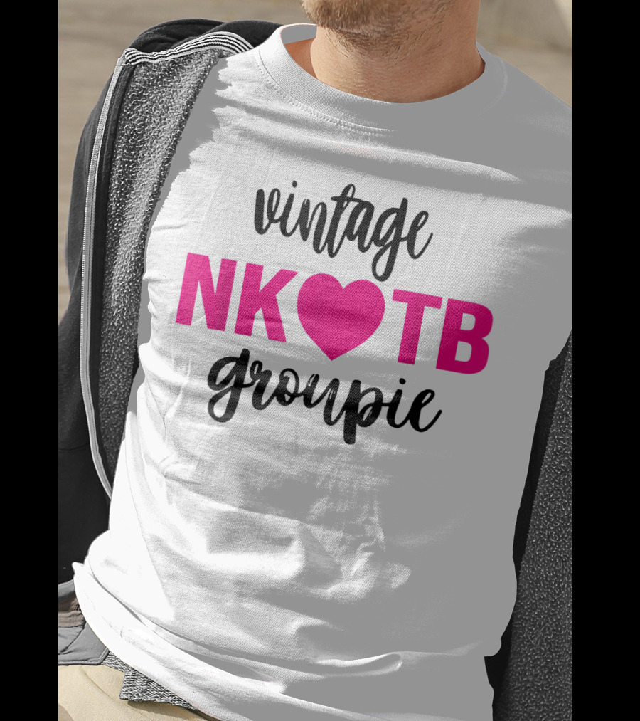 Vintage NKOTB Heart Groupie Kidsg T-Shirt