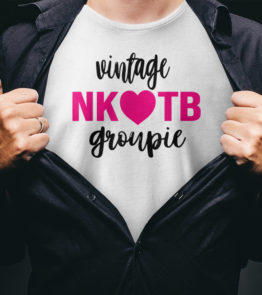 Vintage NKOTB Heart Groupie Kidsg T-Shirt