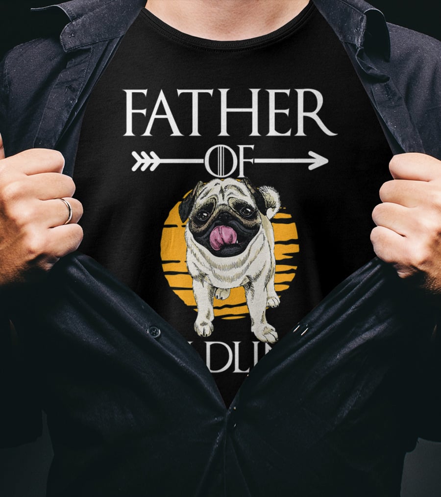 Father Of Wildlings Pug Dog Dad Father's Day T-Shirt