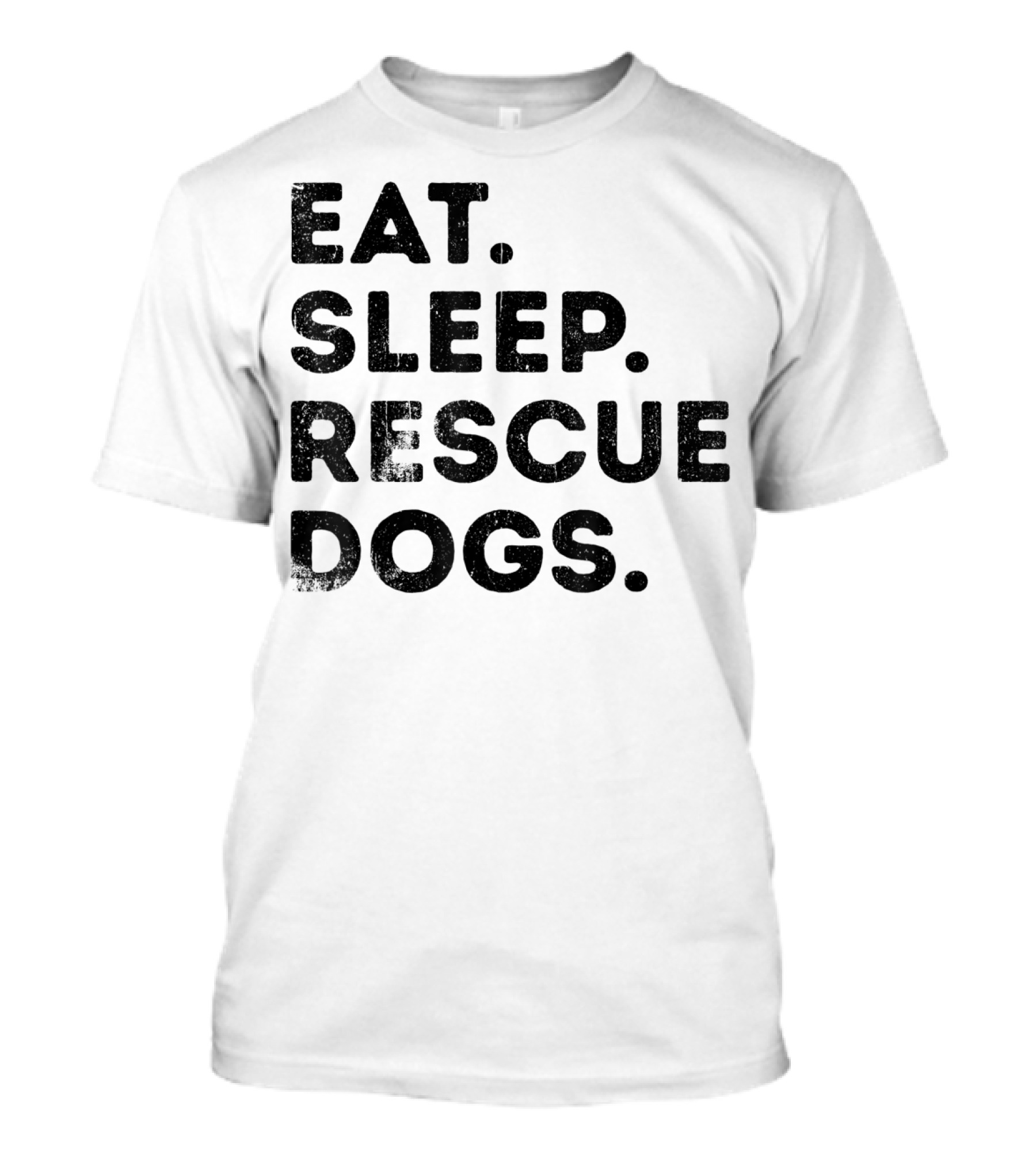 Eat Sleep Rescue Dogs Funny Animals T-Shirt