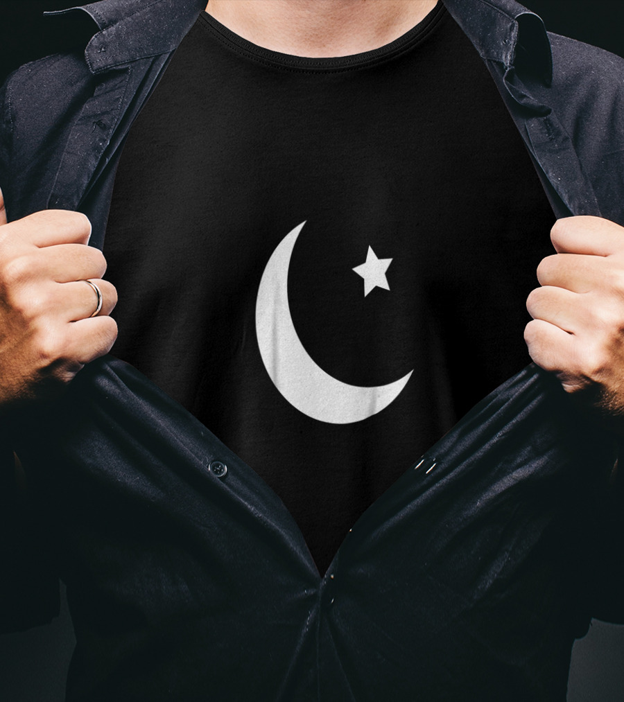 Pakistan Independence Day Crescent Moon Star Symbol Patriotism T-Shirt