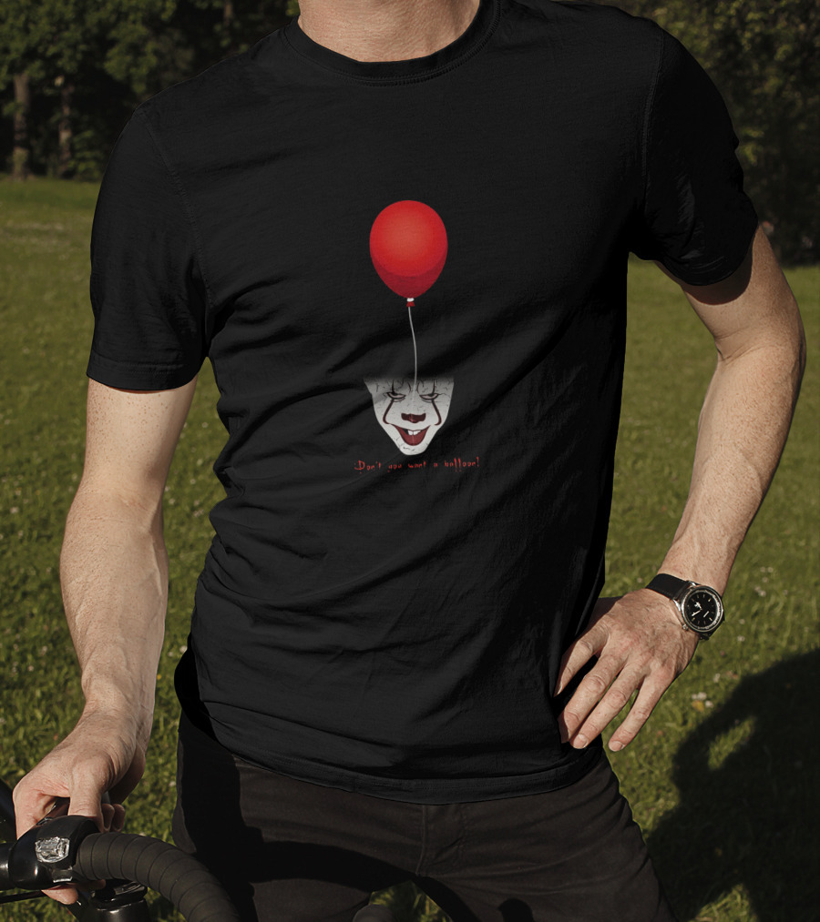 Pennywise Red Balloon Horror Don’t You Want A Balloon T-Shirt