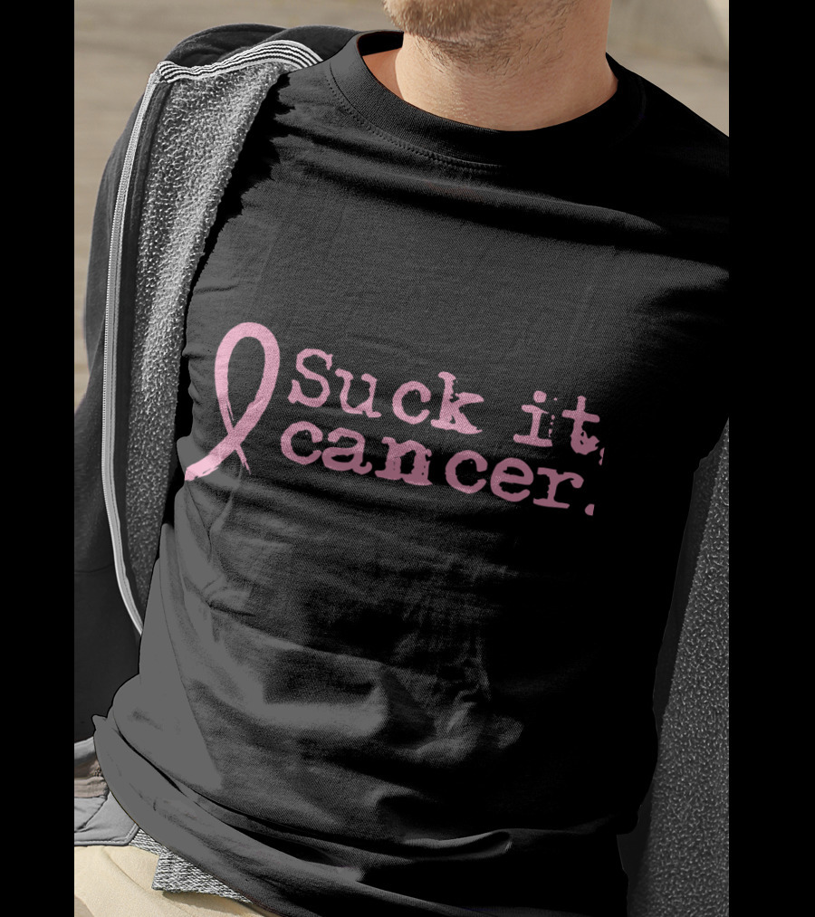 Suck It Cancer Breast Cancer Awareness Pink T-Shirt