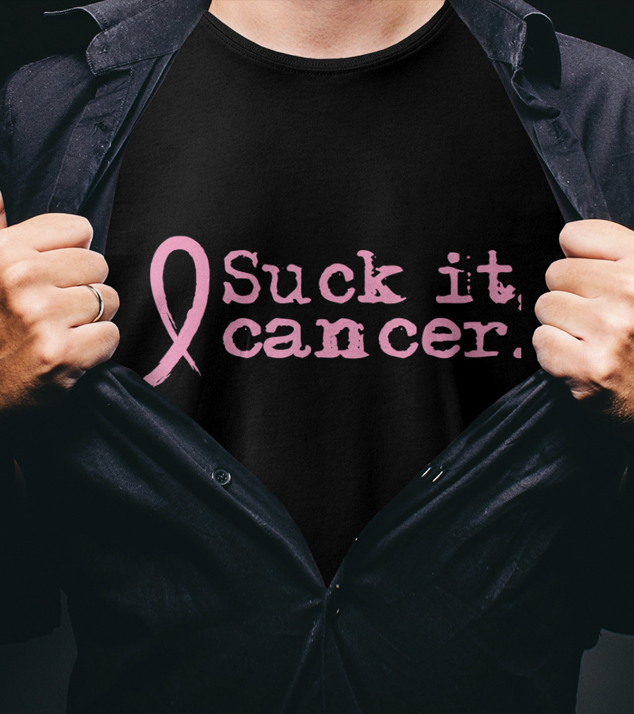 Suck It Cancer Breast Cancer Awareness Pink T-Shirt