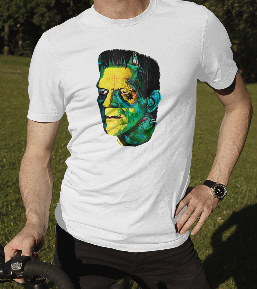 Karloff Frankenstein Monster Horror Movie Fan Iconic Colorful T-Shirt