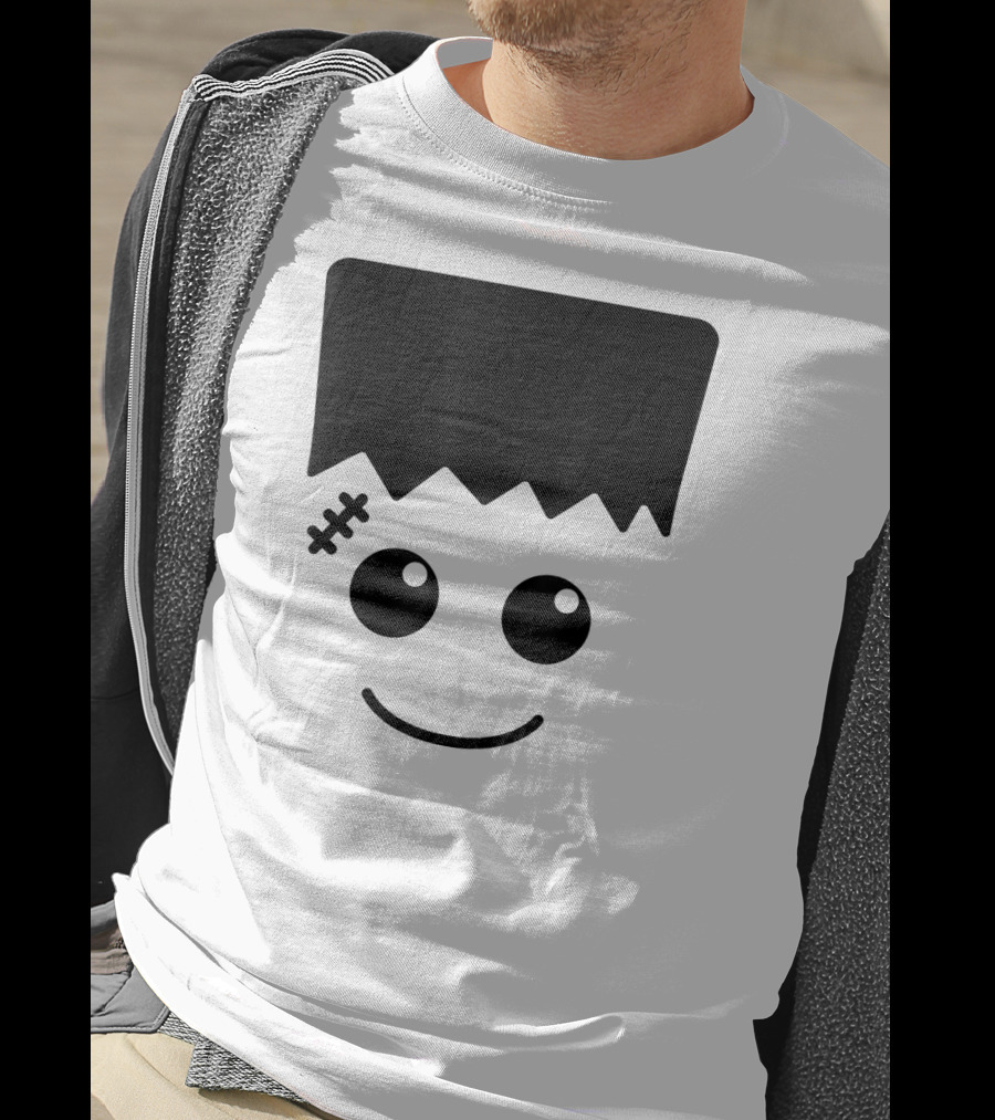 Frankenstein Cute Face Halloween Monster Fun T-Shirt