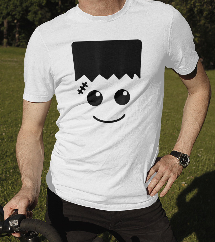 Frankenstein Cute Face Halloween Monster Fun T-Shirt