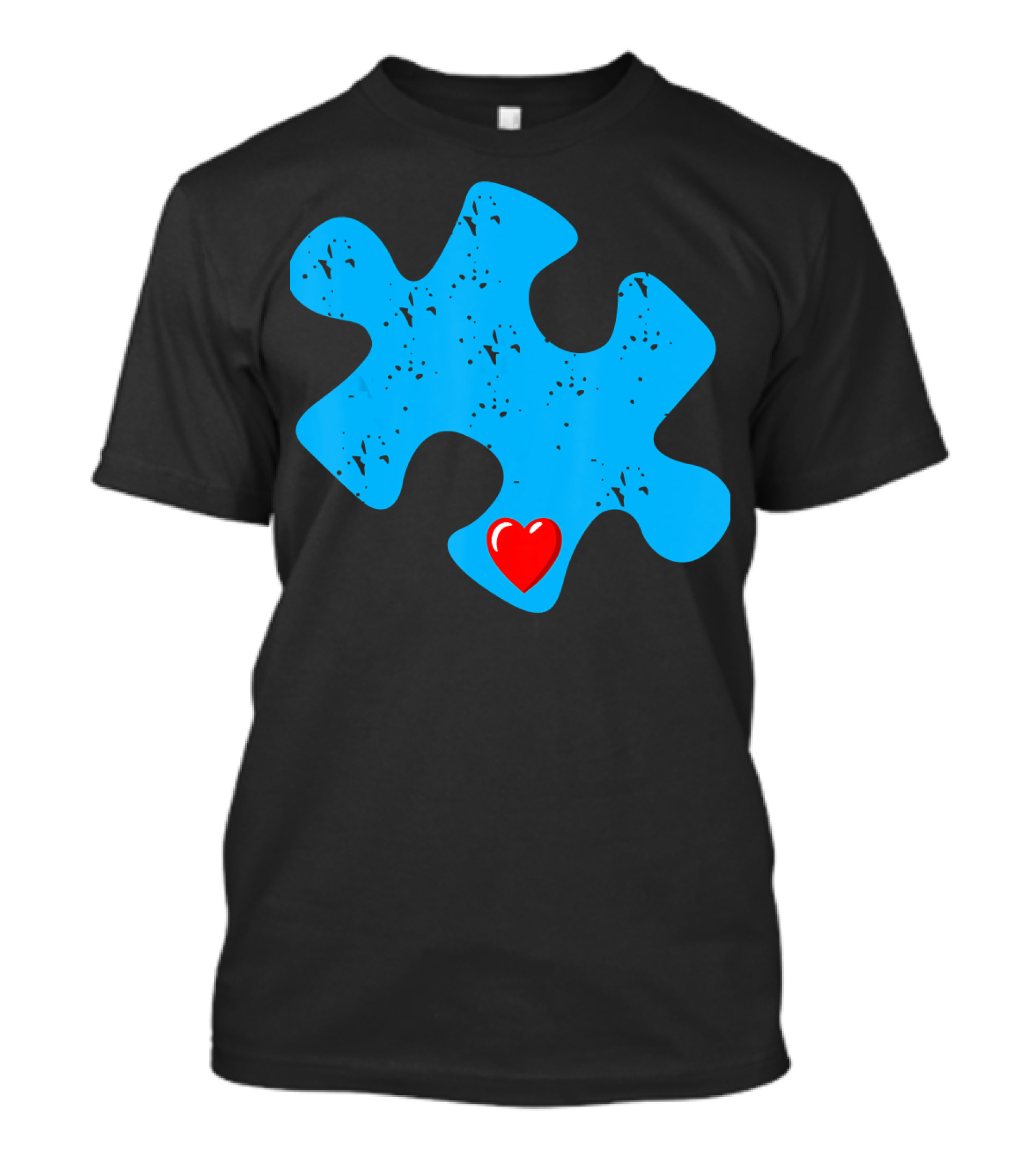 Cute Colorful Autism Love Puzzle Piece T-Shirt