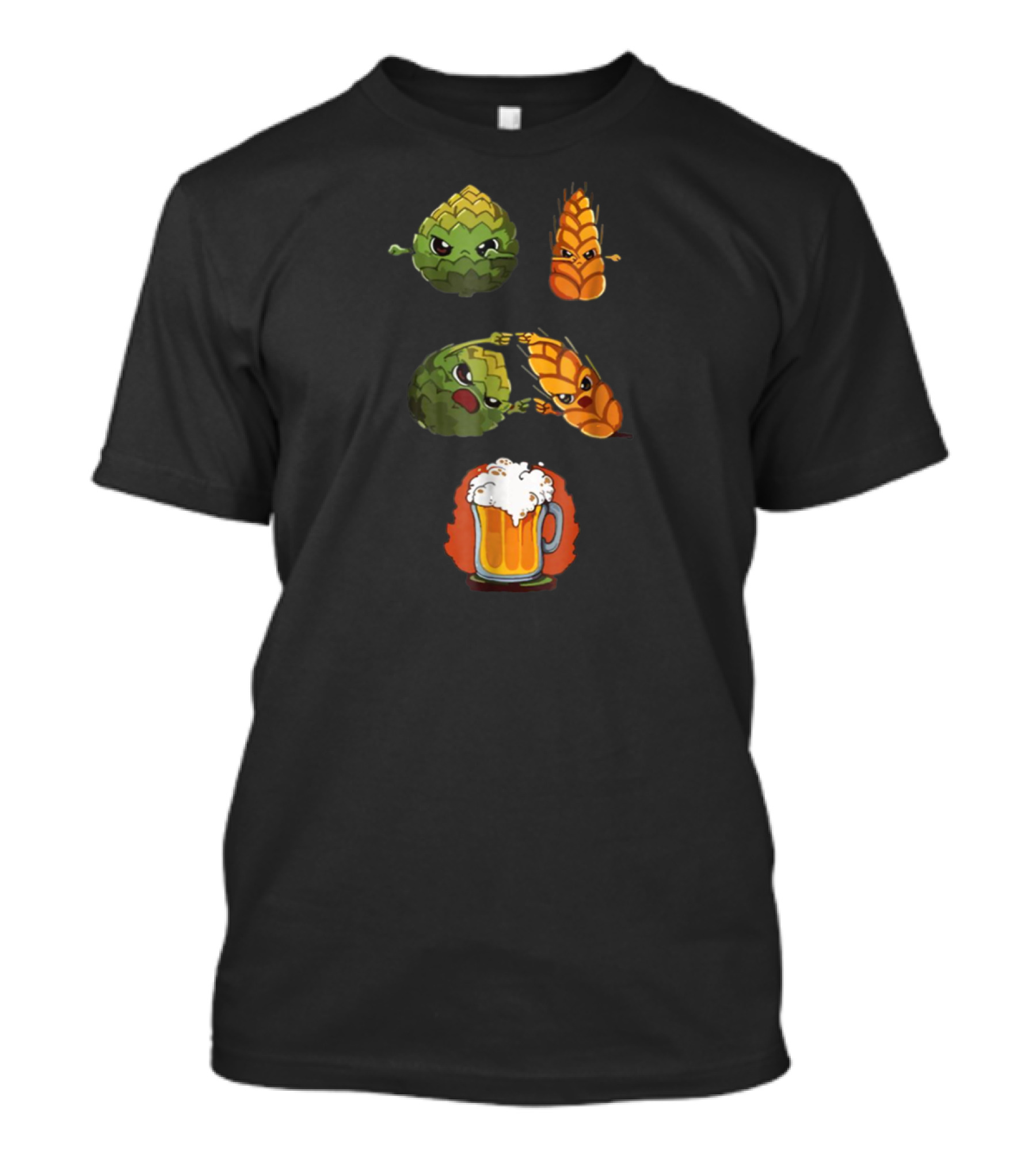 Funny Beer Fusion Hops And Barley Perfect For Alcohol Drinkers T-Shirt