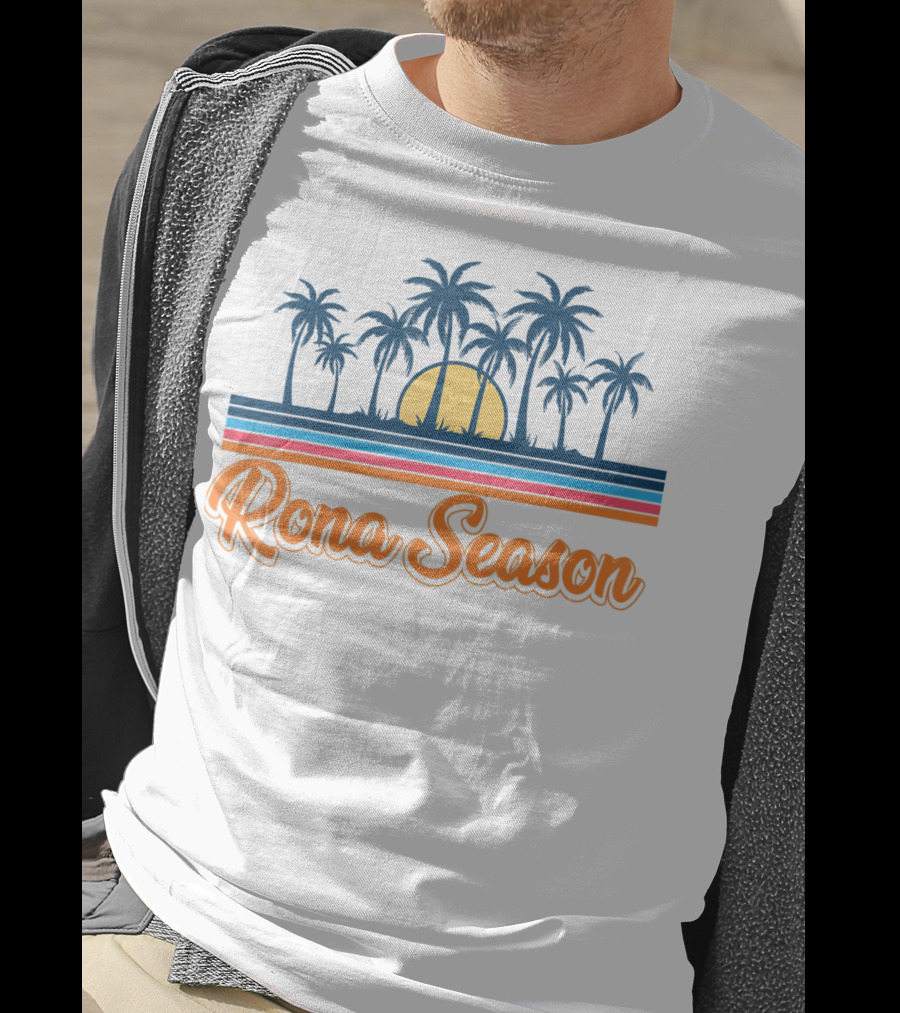 Rona Season Beach Funny Palm Trees Beer T-Shirt