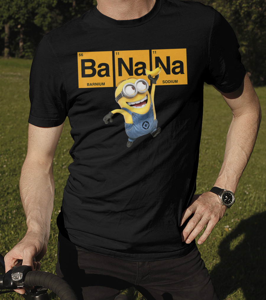 Despicable Me Minions Ba Na Na Elemental Square Happy T-Shirt