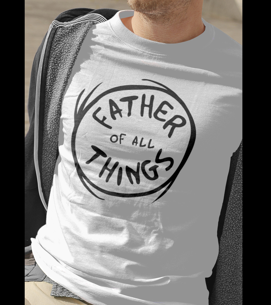 Dr. Seuss Father Of All Things Emblem Typography Circle T-Shirt