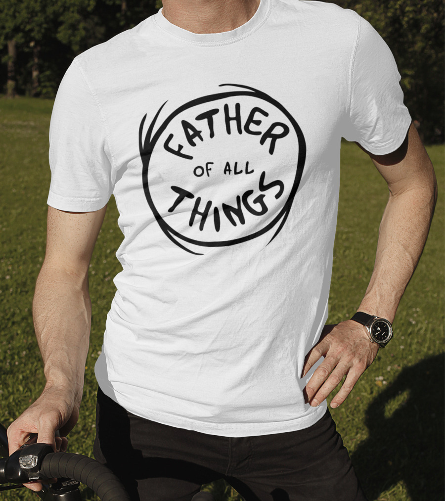Dr. Seuss Father Of All Things Emblem Typography Circle T-Shirt