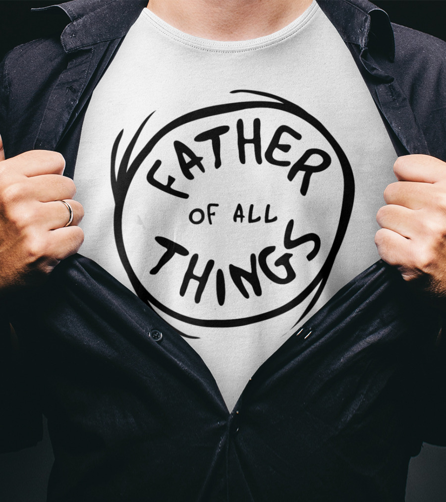 Dr. Seuss Father Of All Things Emblem Typography Circle T-Shirt
