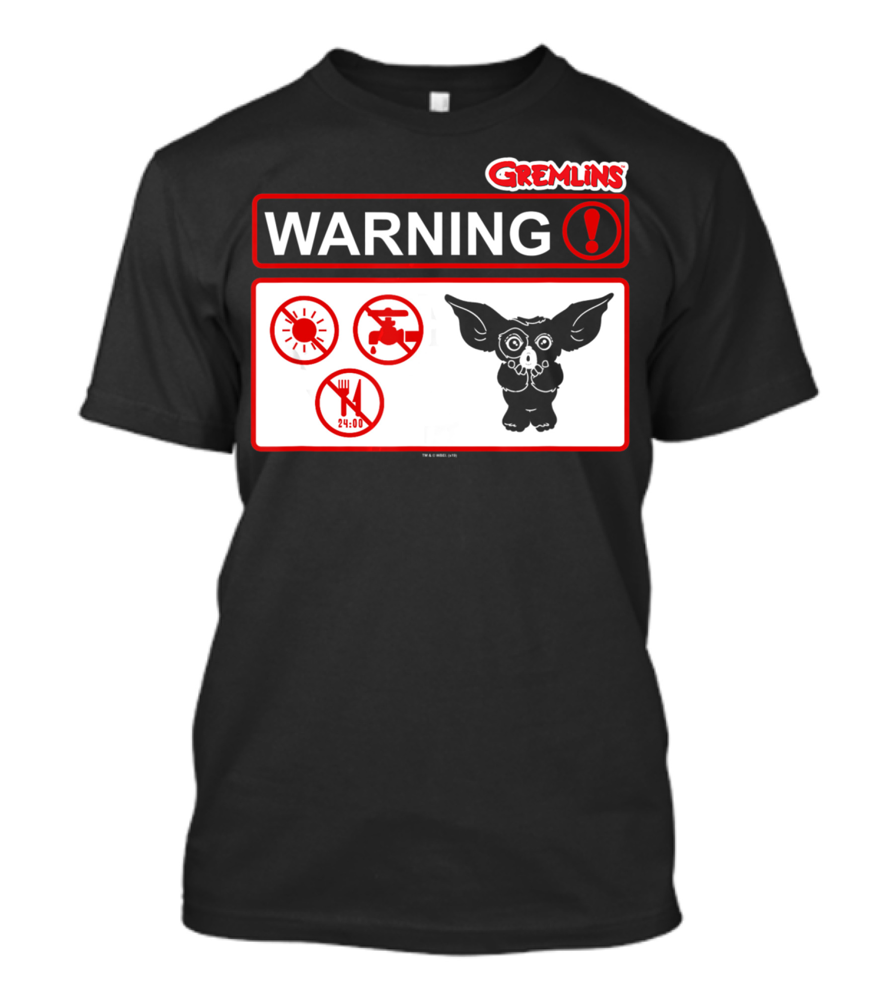 Gremlins Warning Sign Icons Gizmo T-Shirt