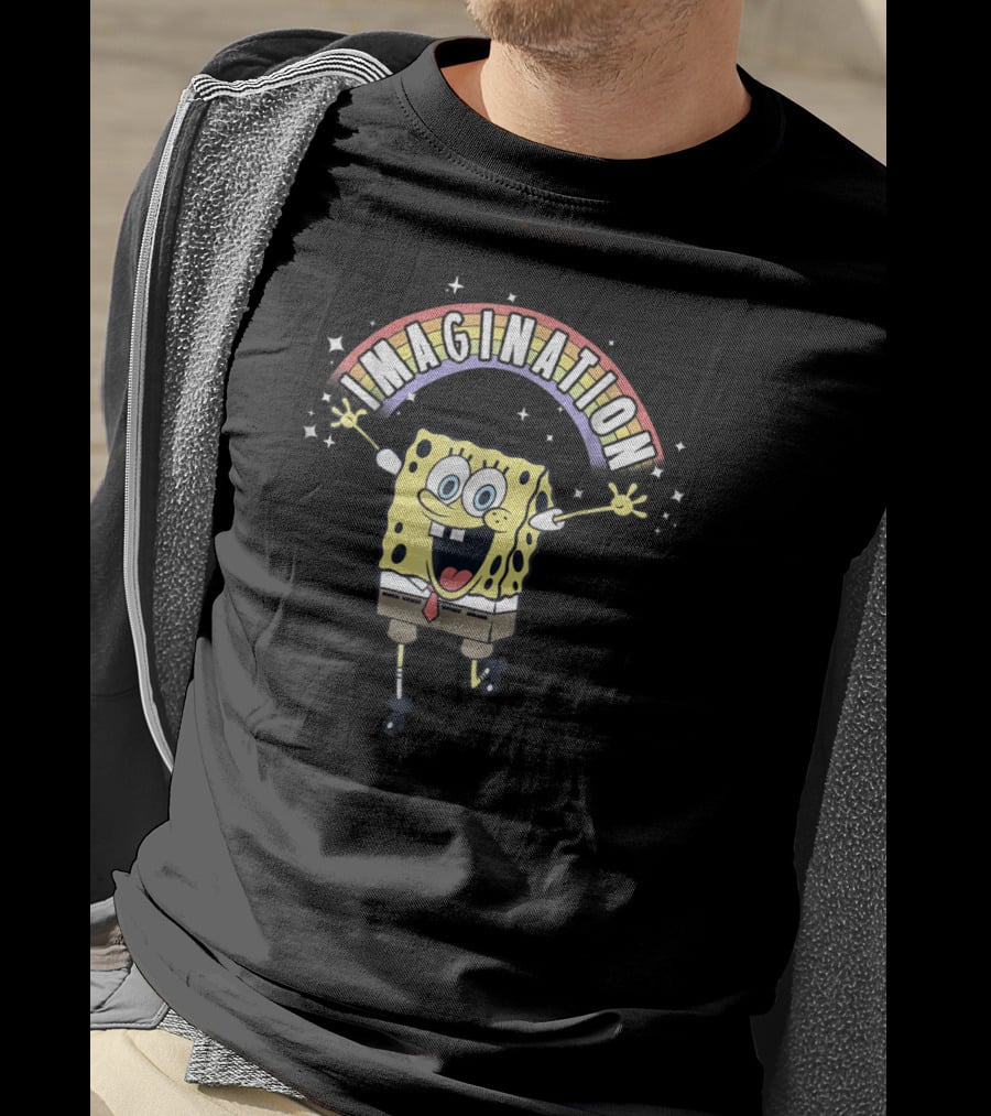 SpongeBob SquarePants Imagination Rainbow Sparkle T-Shirt