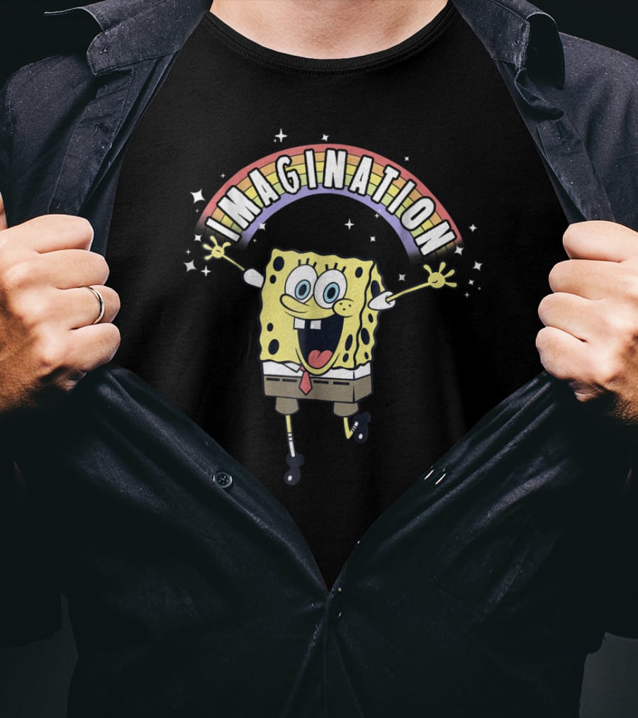 SpongeBob SquarePants Imagination Rainbow Sparkle T-Shirt