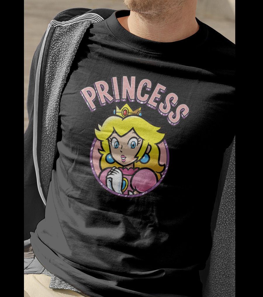 Super Mario Peach Princess Iconic Character T-Shirt