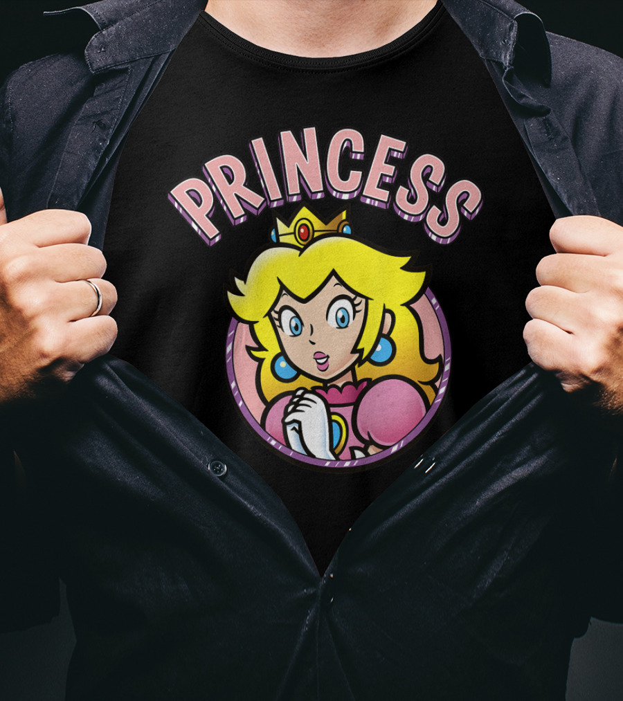 Super Mario Peach Princess Iconic Character T-Shirt