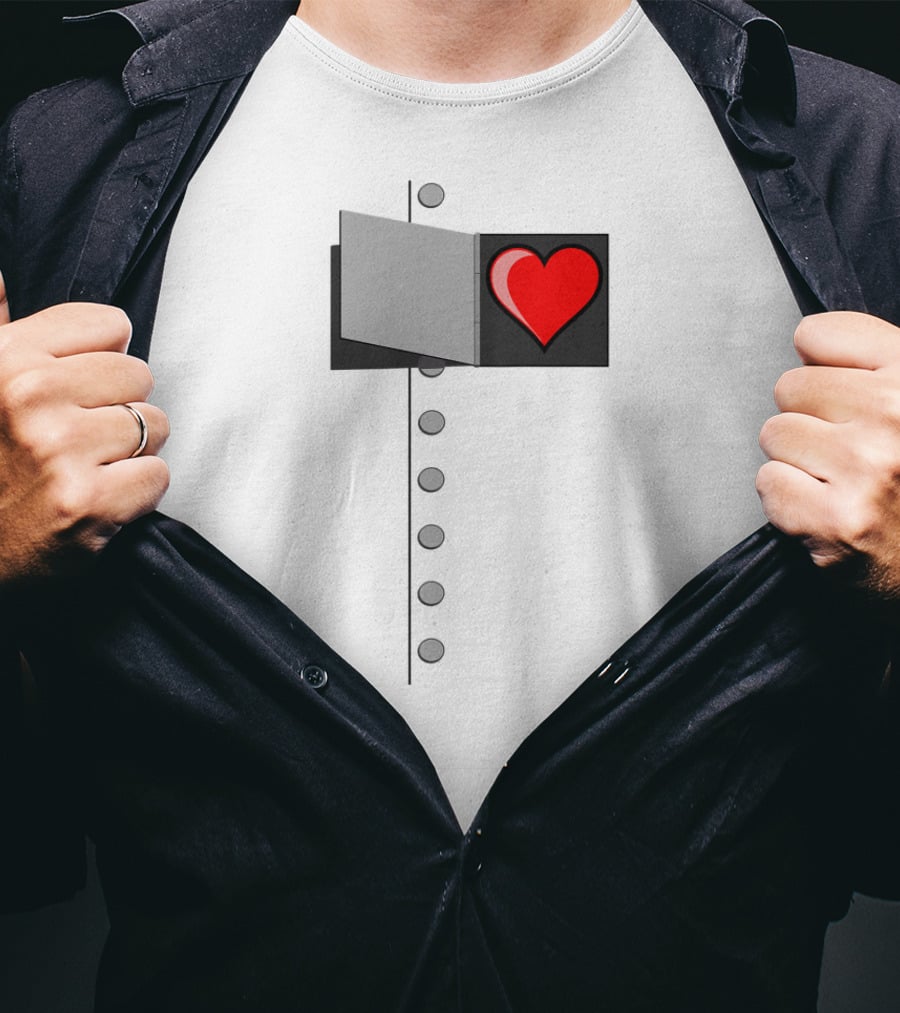 Halloween Wizard Of OZ Tin Man Heart T-Shirt