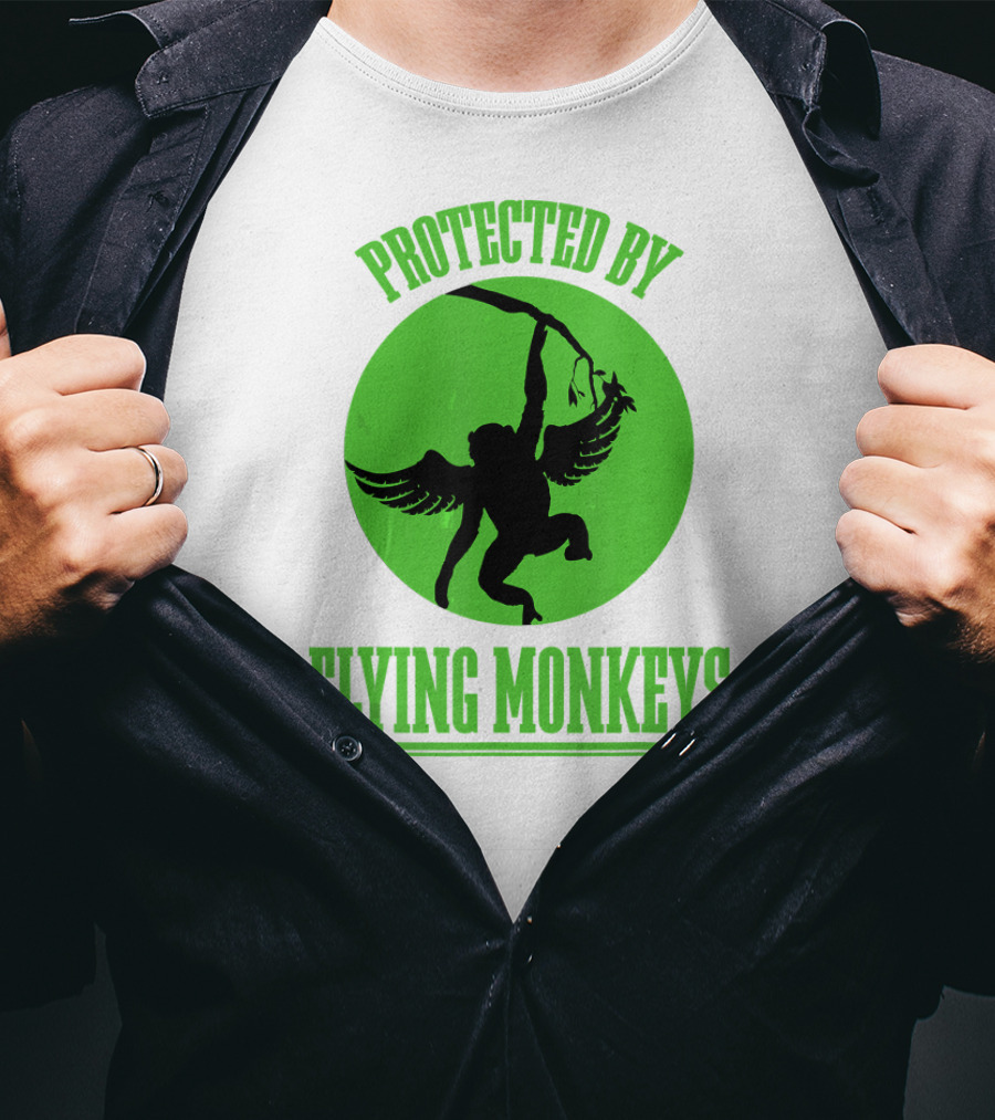 Oz Wicked Witch Protected By Flying Monkeys Wizard Of T-Shirt