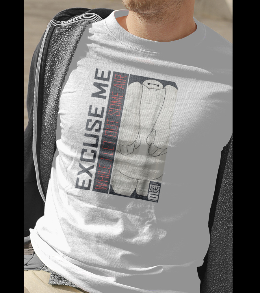 Disney Big Hero 6 TV Series Baymax Excuse Me While I Let Out Some Air T-Shirt
