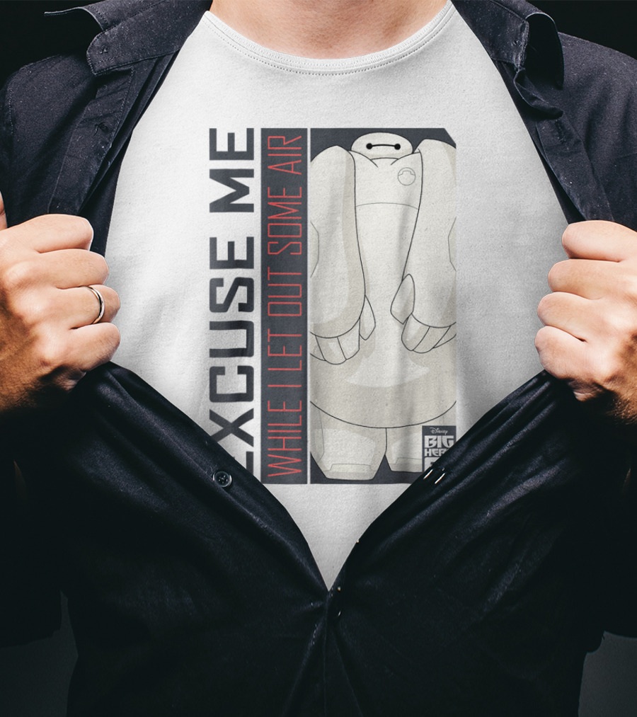 Disney Big Hero 6 TV Series Baymax Excuse Me While I Let Out Some Air T-Shirt