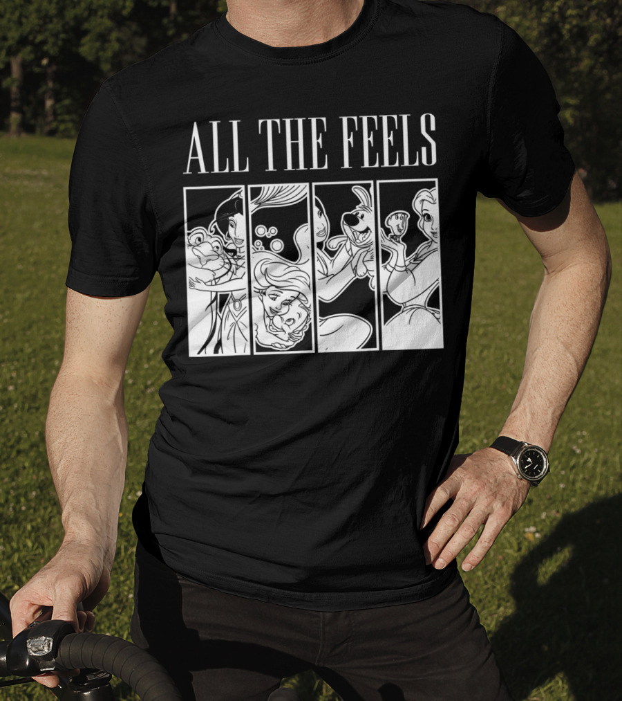 ALL THE FEELS Disney Princess Character Panels T-Shirt