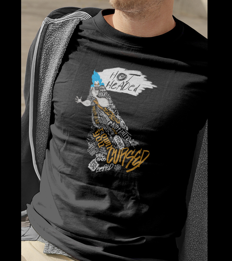 Disney Villains Hades Hot Headed Cursed Chaos Power Orders Word T-Shirt