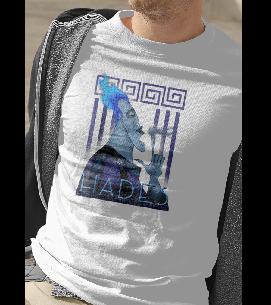 Disney Hercules Hades Geometric Greek T-Shirt