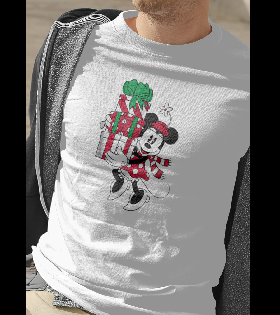 Disney Minnie Mouse Holiday Presents Christmas T-Shirt
