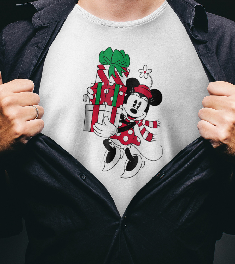 Disney Minnie Mouse Holiday Presents Christmas T-Shirt