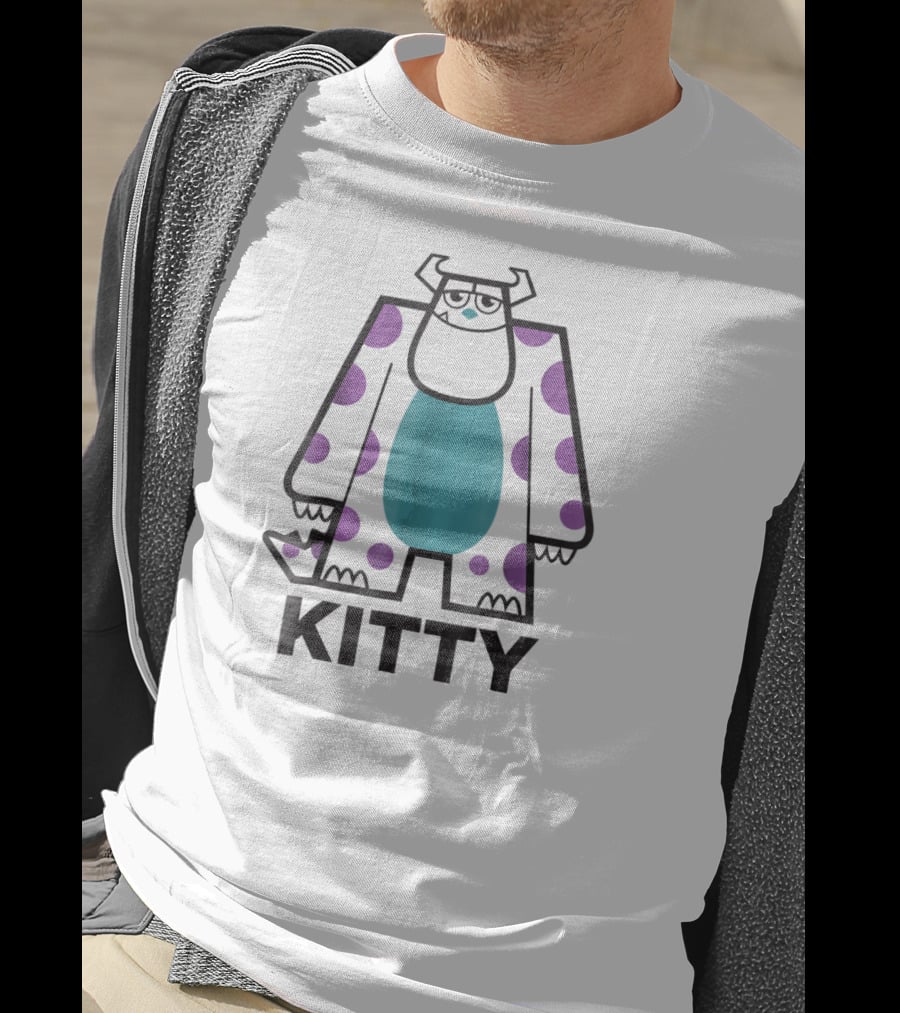 Monsters Inc. Sulley Kitty Block T-Shirt