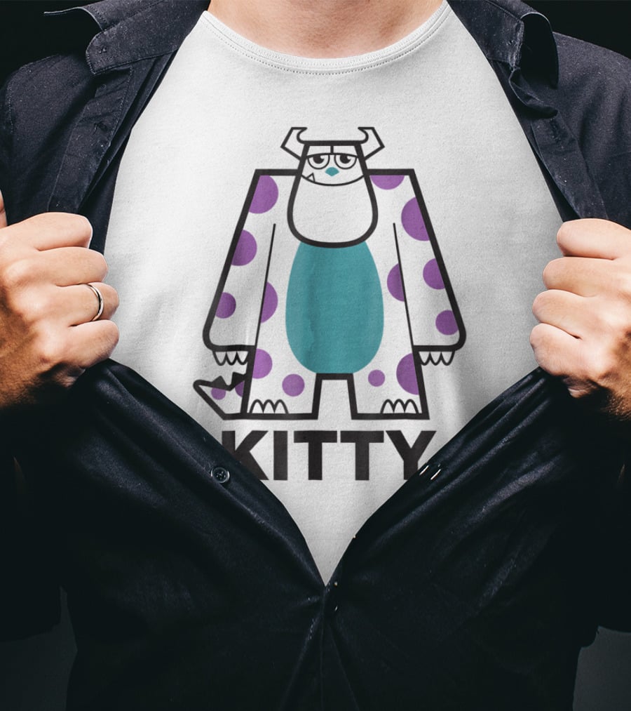 Monsters Inc. Sulley Kitty Block T-Shirt