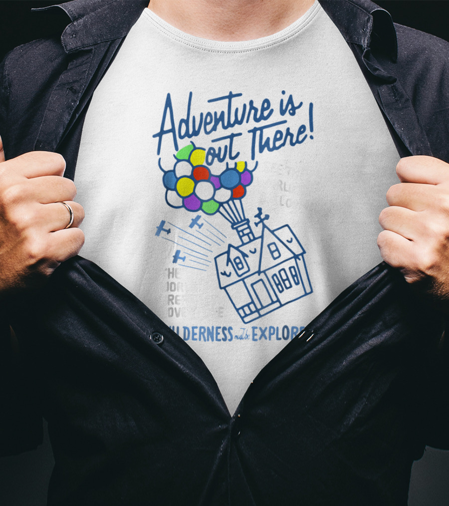 Adventure Is Out There Wilderness Must Be Explored Disney Pixar UP Vintage Craft T-Shirt