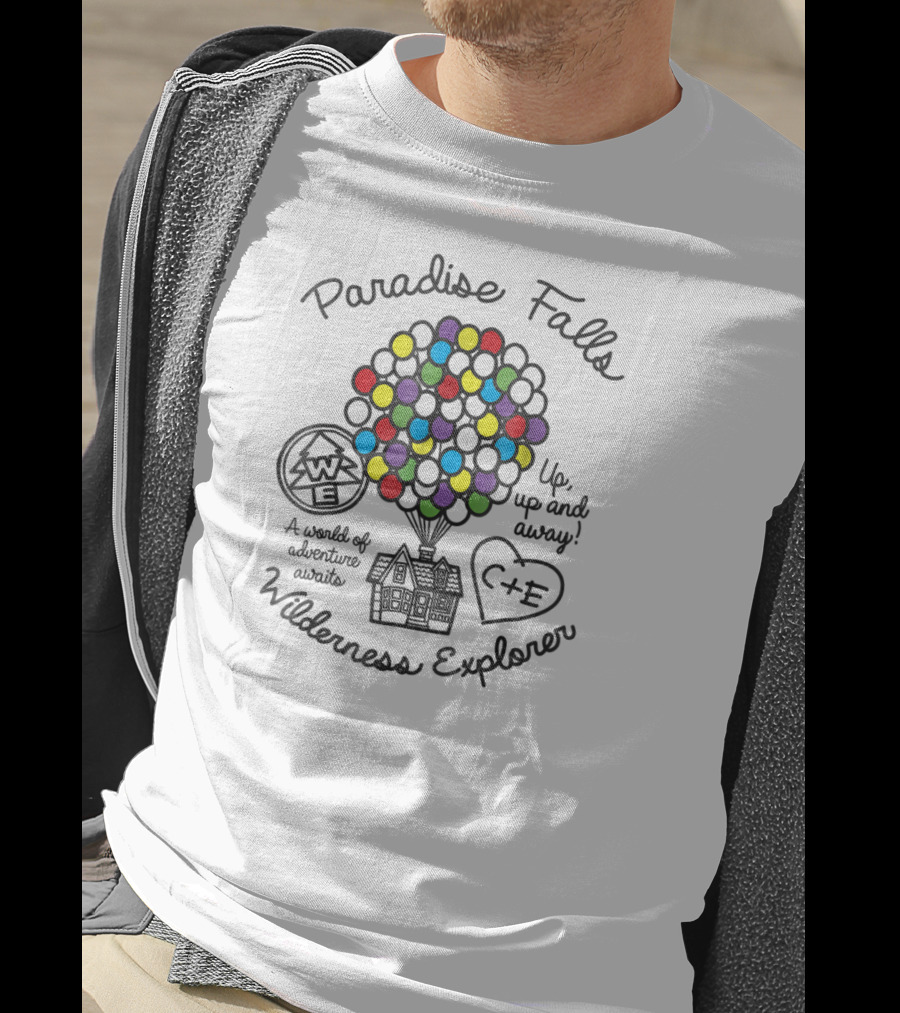 Paradise Falls Wilderness Explorer Up Up And Away A World Of Adventure Awaits T-Shirt