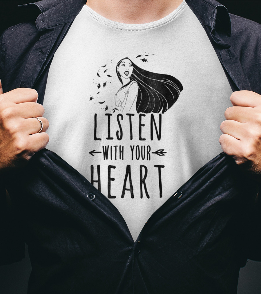 Disney Pocahontas Listen With Your Heart Arrow T-Shirt