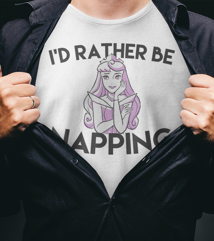Disney I'd Rather Be Napping Sleeping Beauty T-Shirt