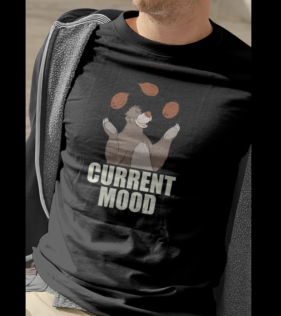 Disney The Jungle Book Baloo Juggling Nuts Current Mood T-Shirt