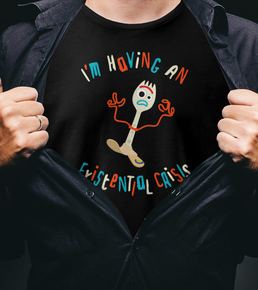Disney Pixar Toy Story 4 Forky I'm Having An Existential Crisis T-Shirt