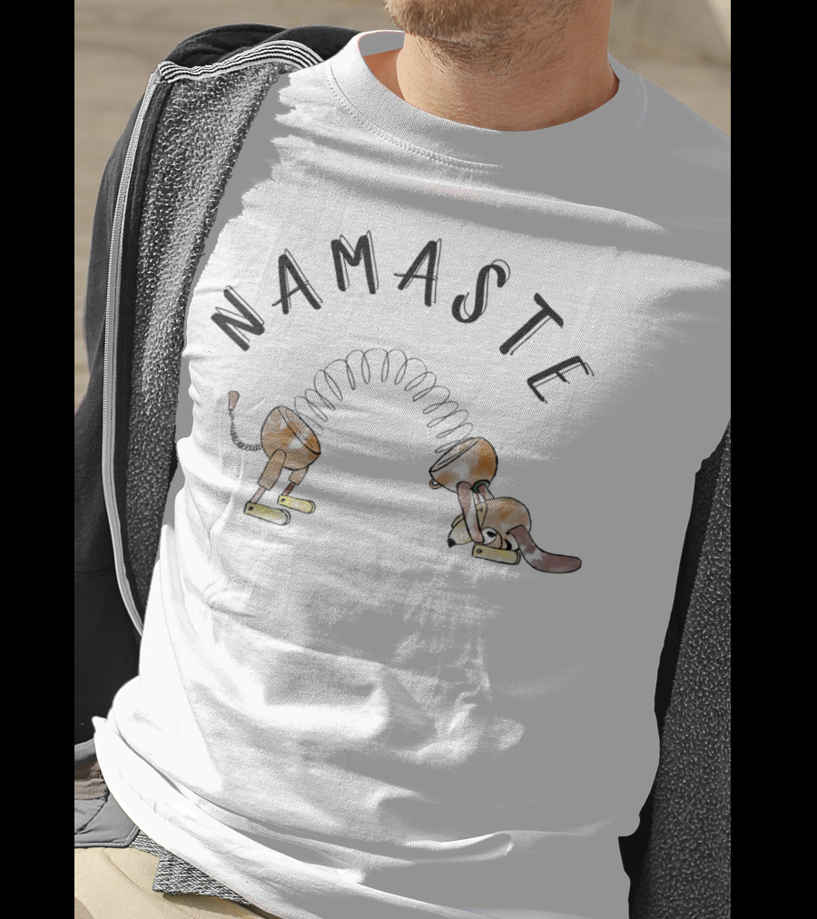 Disney Pixar Toy Story Slinky Dog Namaste Yoga Pose Stretch T-Shirt